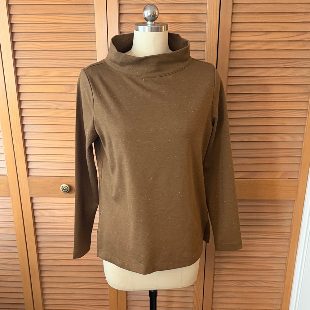Ann Taylor Brown Knit Top
